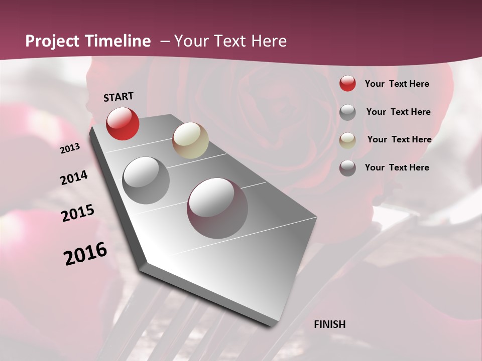 Card Enamoured Romantic PowerPoint Template