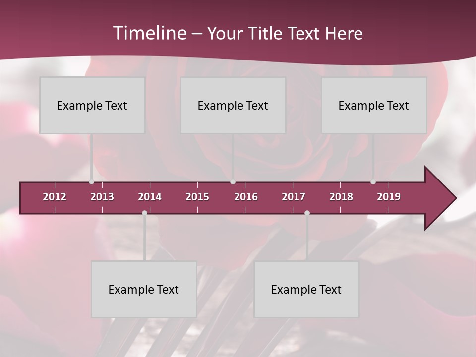 Card Enamoured Romantic PowerPoint Template
