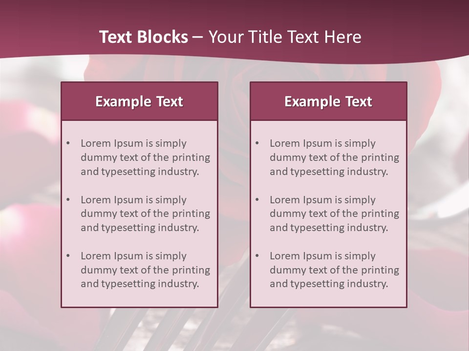 Card Enamoured Romantic PowerPoint Template
