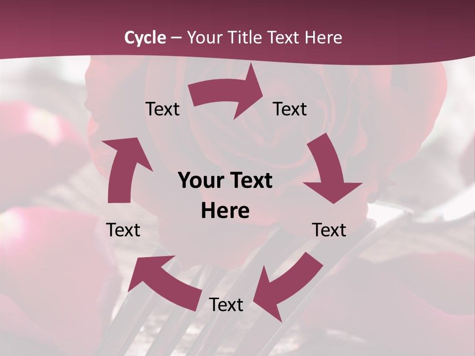 Card Enamoured Romantic PowerPoint Template