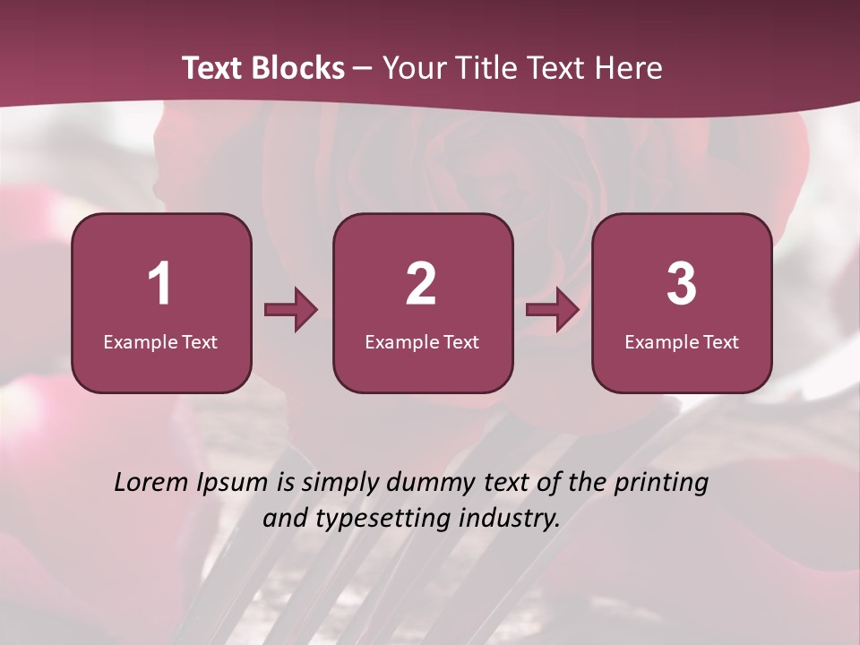 Card Enamoured Romantic PowerPoint Template