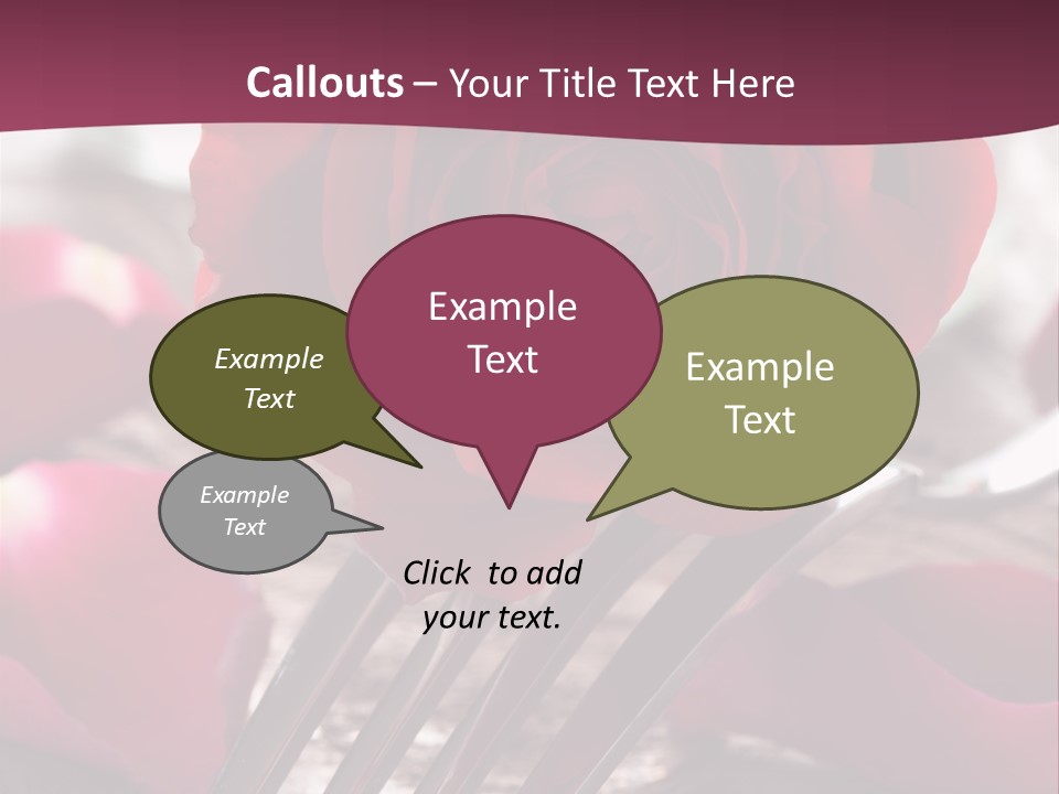 Card Enamoured Romantic PowerPoint Template