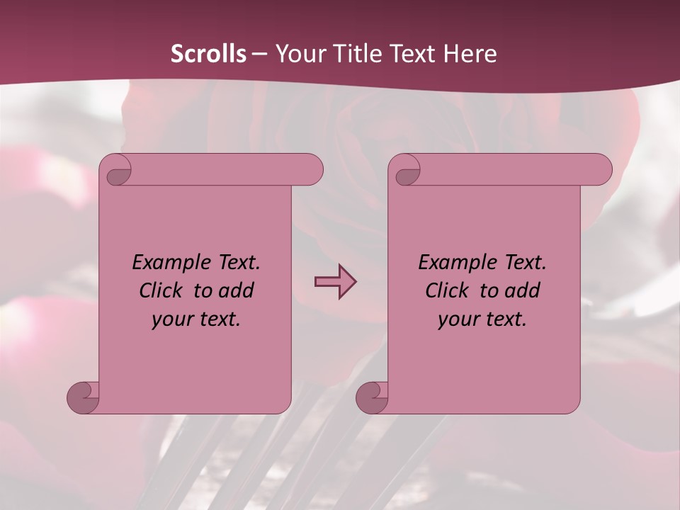 Card Enamoured Romantic PowerPoint Template