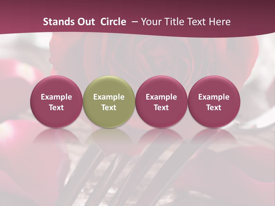 Card Enamoured Romantic PowerPoint Template