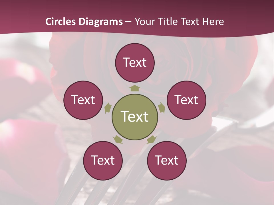 Card Enamoured Romantic PowerPoint Template