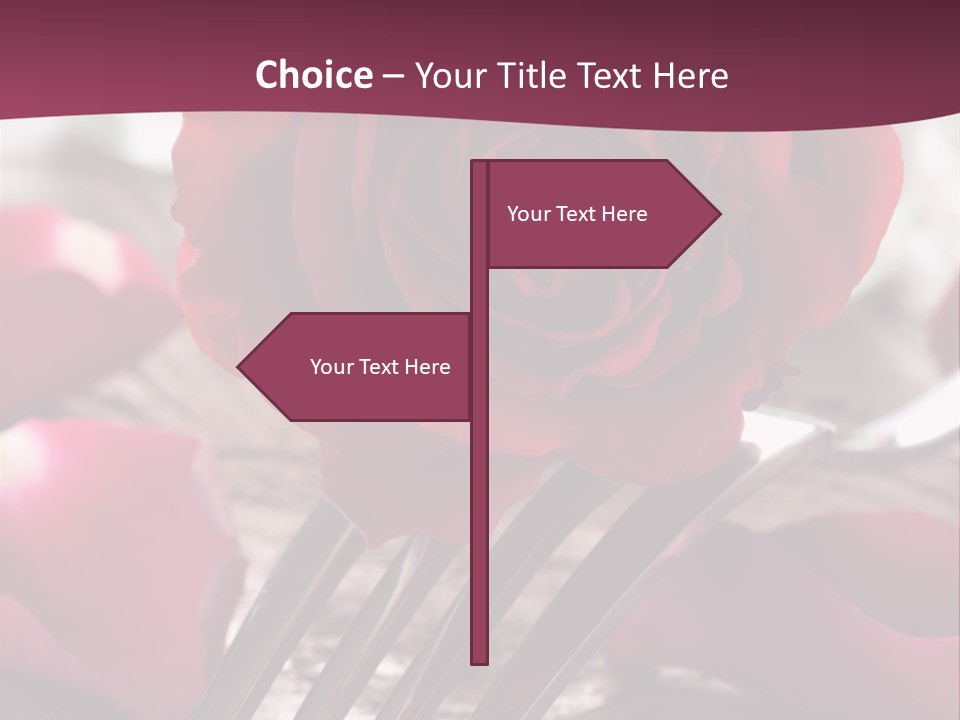 Card Enamoured Romantic PowerPoint Template