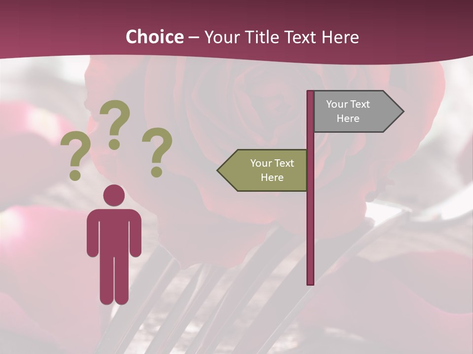 Card Enamoured Romantic PowerPoint Template