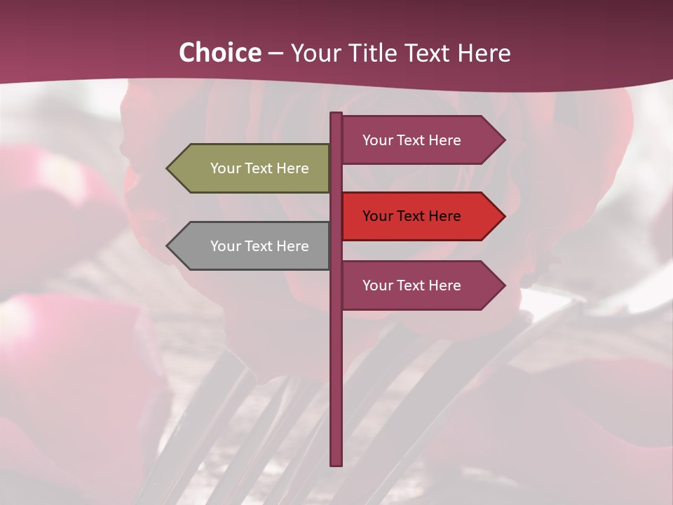 Card Enamoured Romantic PowerPoint Template