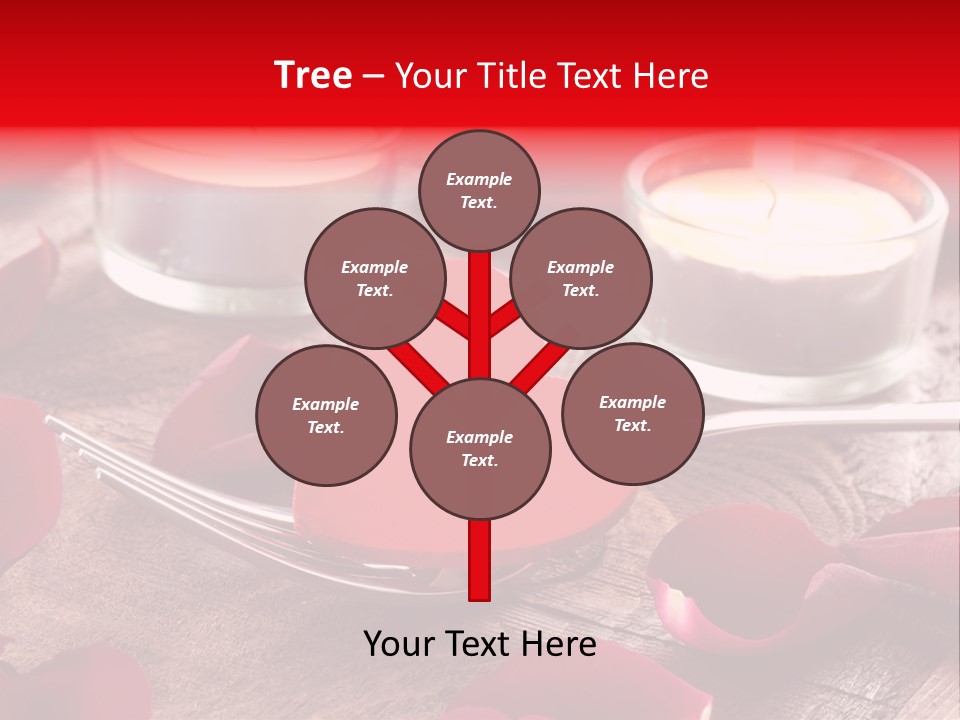 Fork Candle Birthday PowerPoint Template