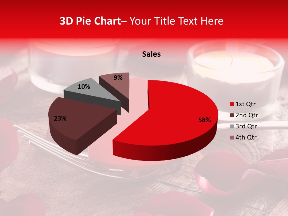 Fork Candle Birthday PowerPoint Template