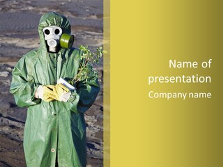 Green Contaminated Pot PowerPoint Template