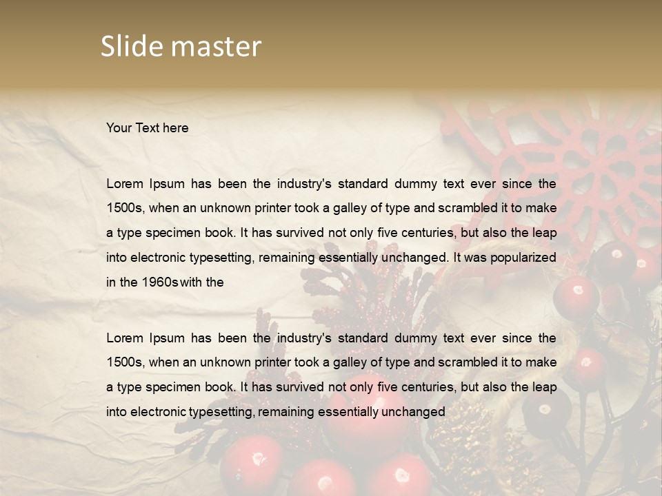 Beautiful Year Gift PowerPoint Template