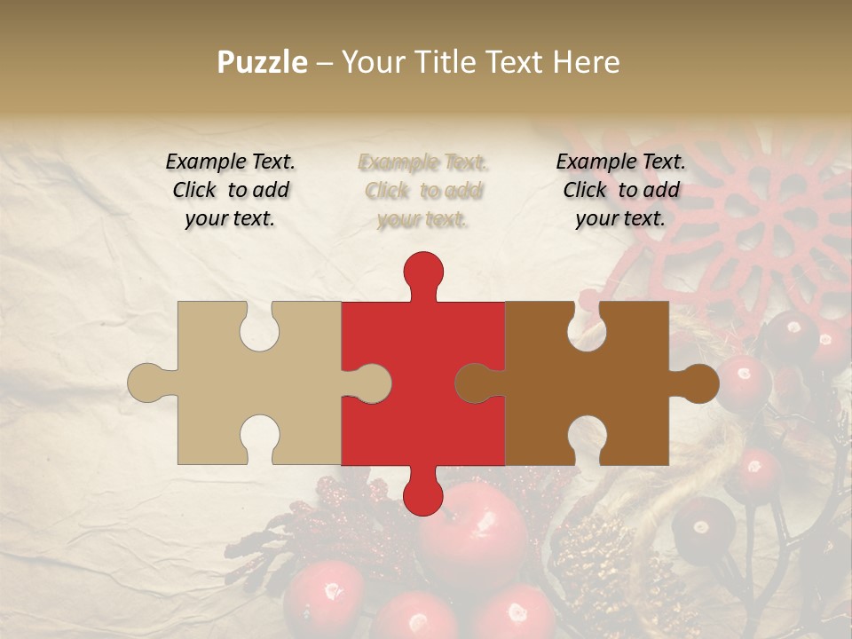 Beautiful Year Gift PowerPoint Template