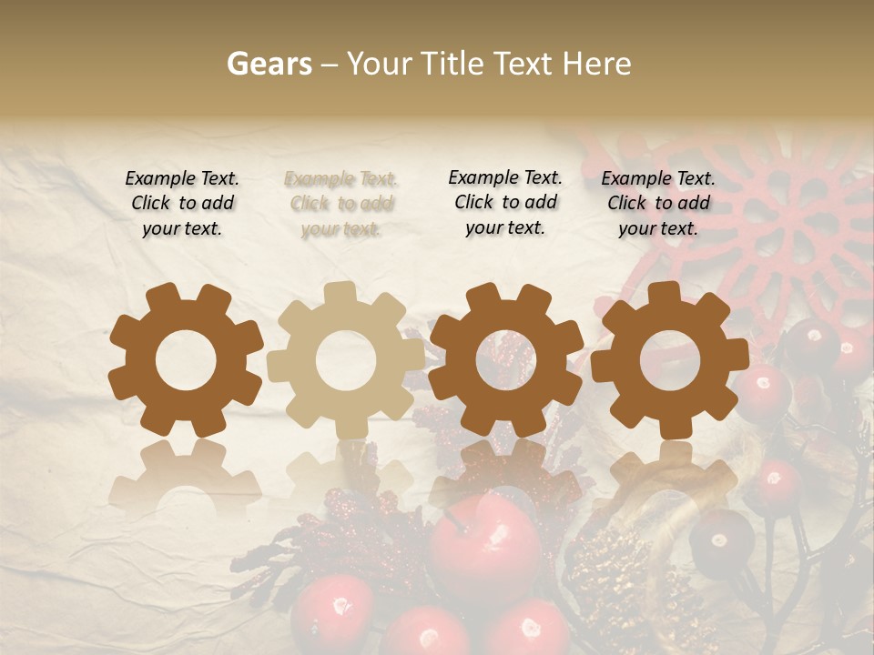 Beautiful Year Gift PowerPoint Template