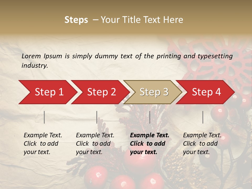 Beautiful Year Gift PowerPoint Template