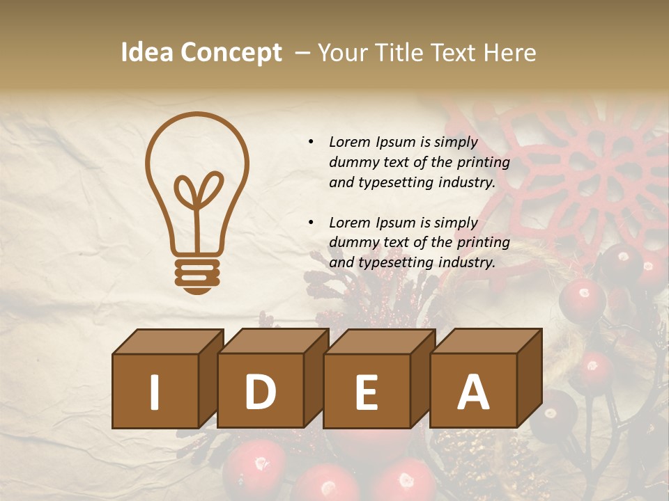 Beautiful Year Gift PowerPoint Template