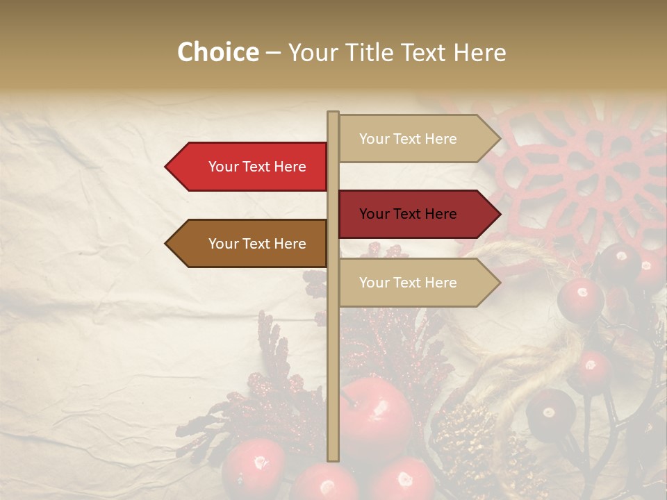 Beautiful Year Gift PowerPoint Template