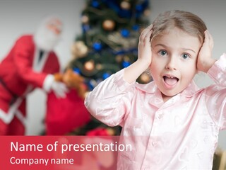 Child Bauble Father PowerPoint Template