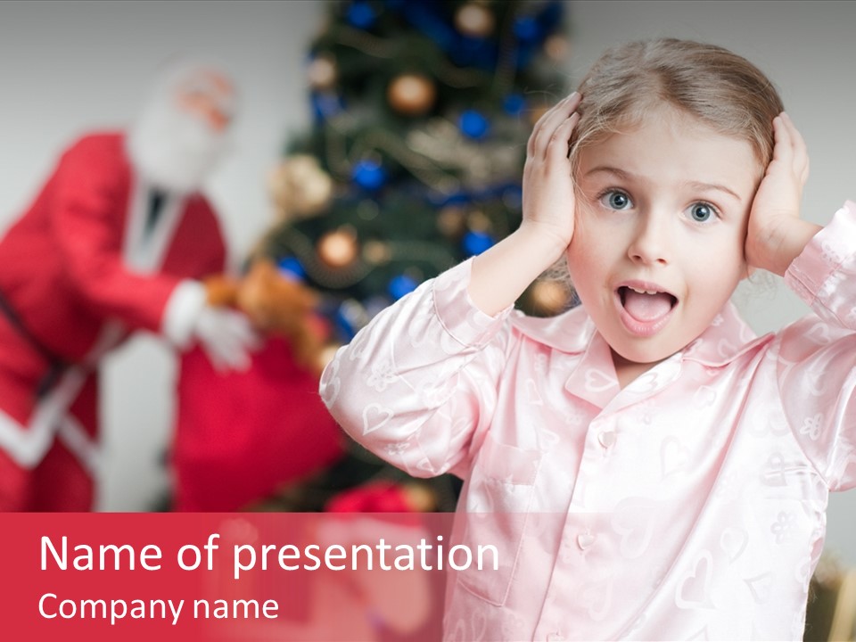 Child Bauble Father PowerPoint Template