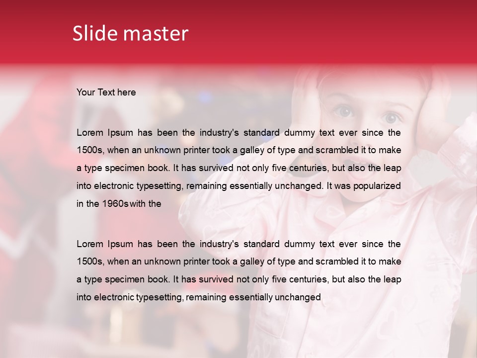 Child Bauble Father PowerPoint Template