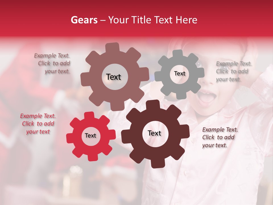 Child Bauble Father PowerPoint Template