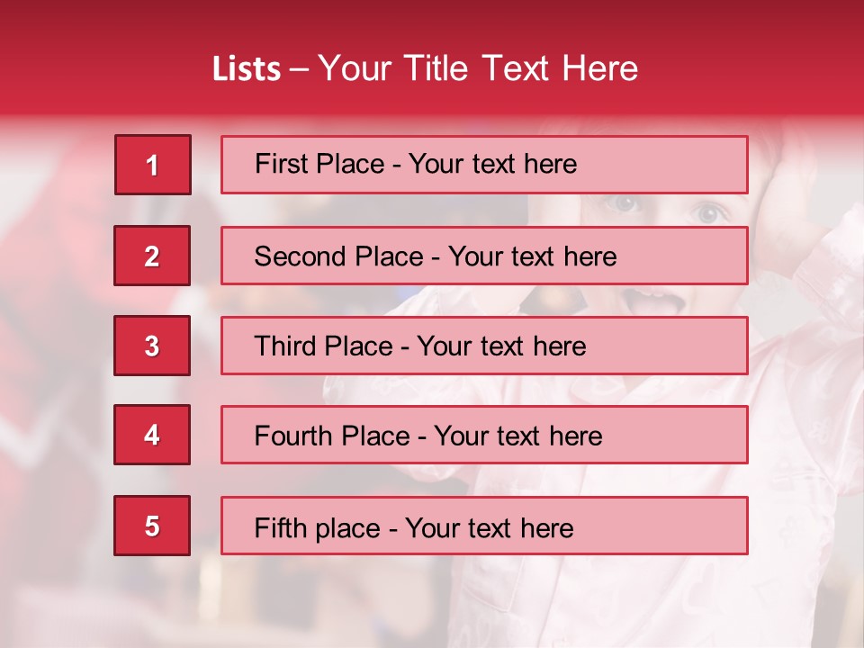 Child Bauble Father PowerPoint Template