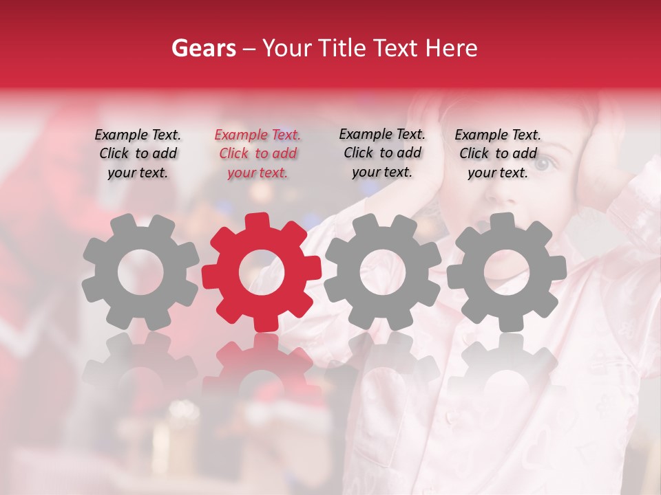 Child Bauble Father PowerPoint Template