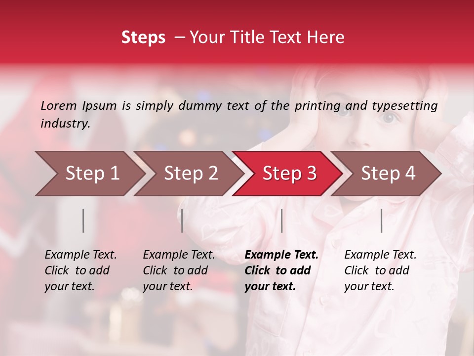 Child Bauble Father PowerPoint Template