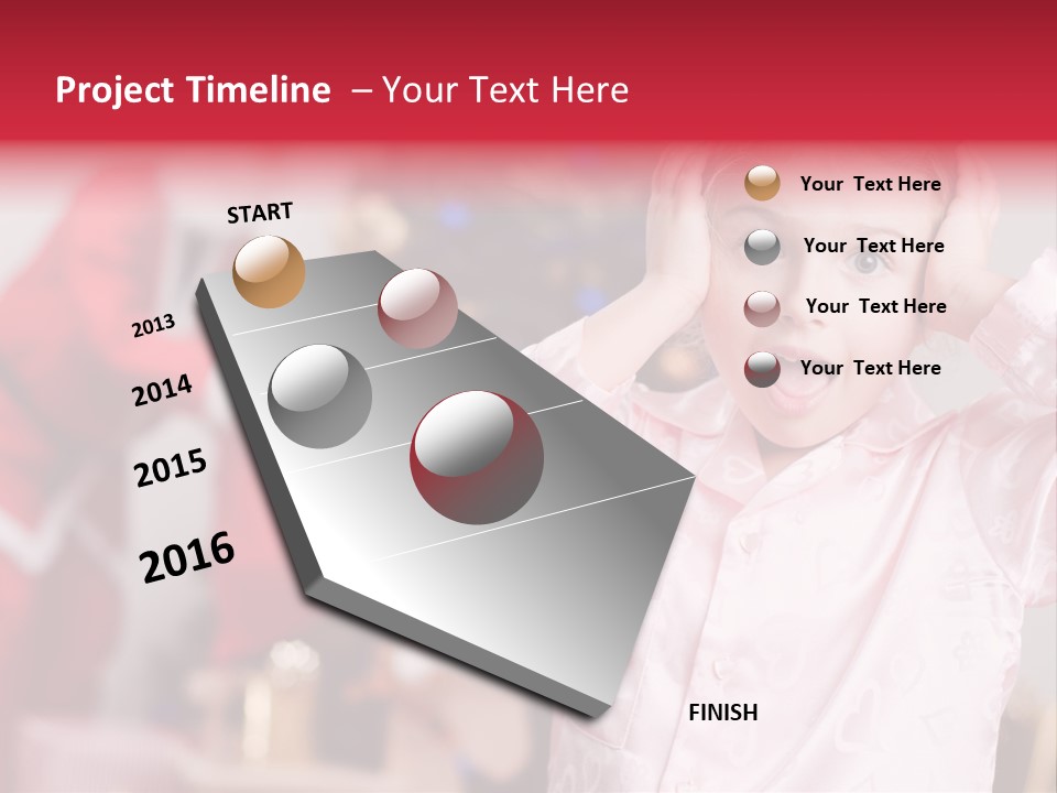 Child Bauble Father PowerPoint Template