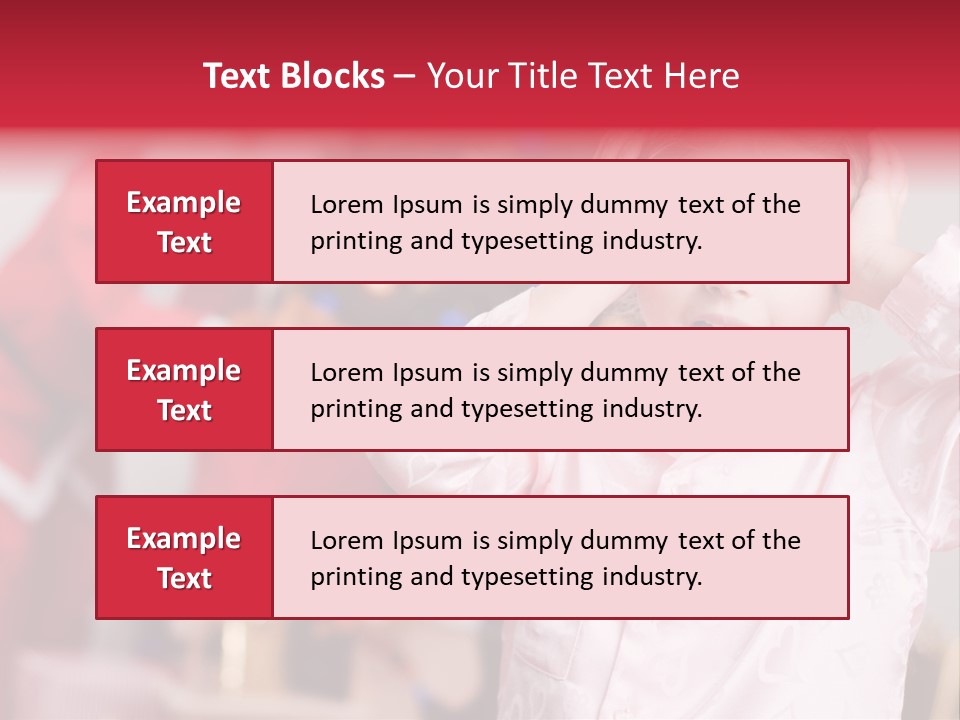 Child Bauble Father PowerPoint Template