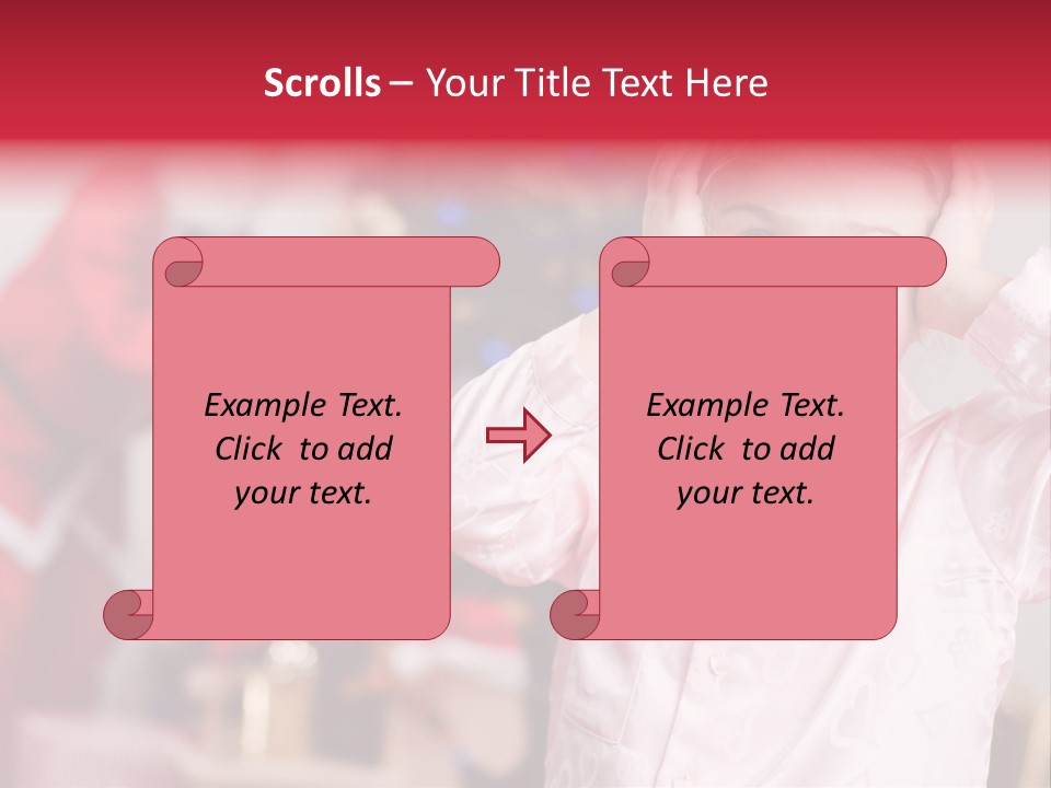 Child Bauble Father PowerPoint Template