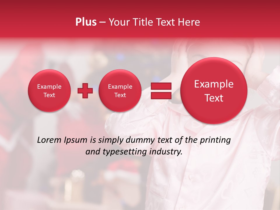 Child Bauble Father PowerPoint Template