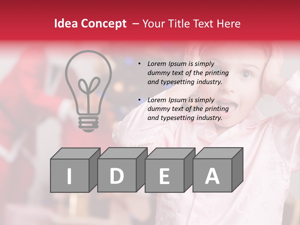 Child Bauble Father PowerPoint Template