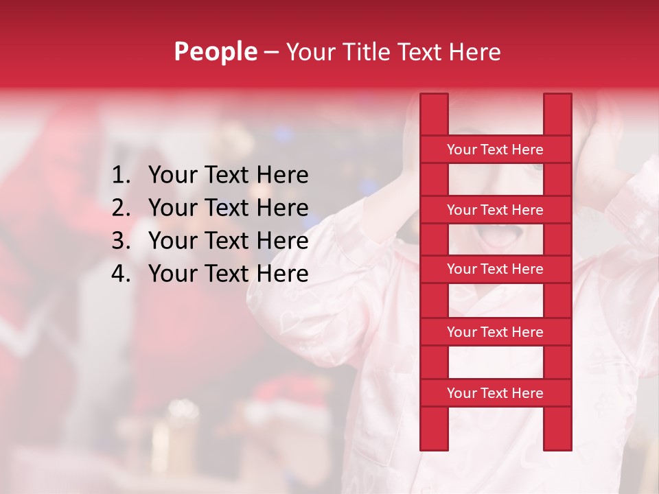 Child Bauble Father PowerPoint Template