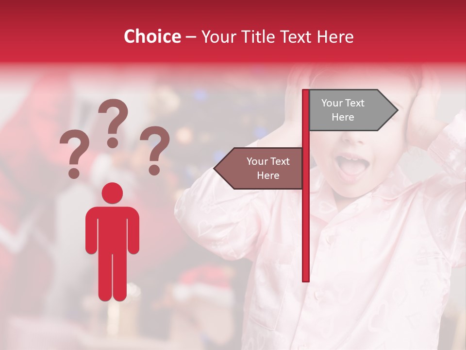 Child Bauble Father PowerPoint Template