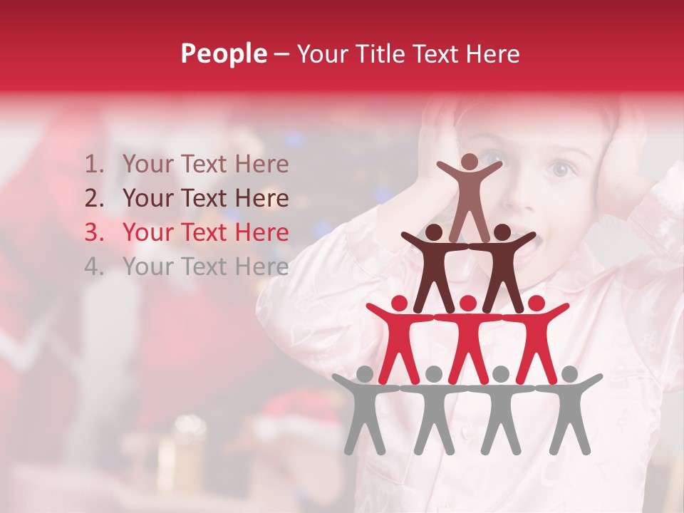 Child Bauble Father PowerPoint Template