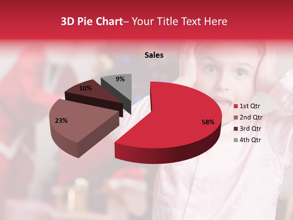 Child Bauble Father PowerPoint Template