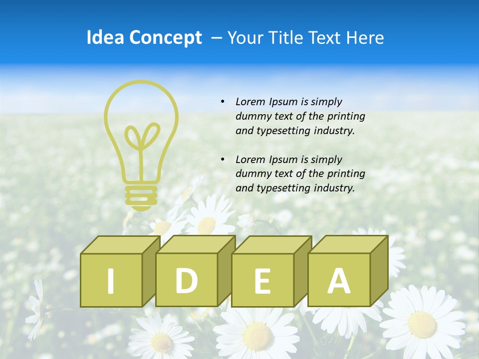 Meadow Outdoor Floral PowerPoint Template