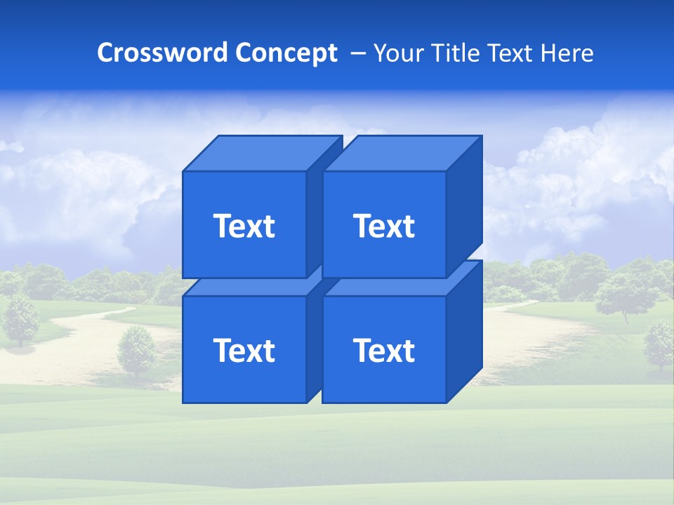 Beautiful Clear Landscape PowerPoint Template