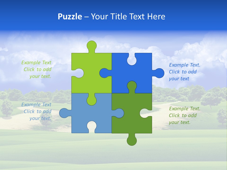 Beautiful Clear Landscape PowerPoint Template
