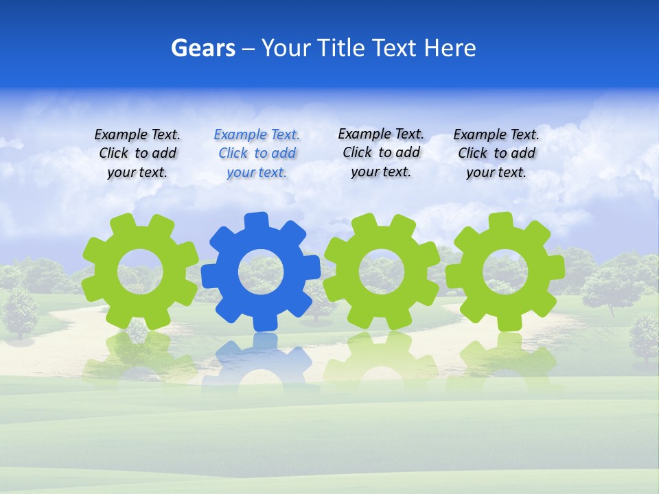 Beautiful Clear Landscape PowerPoint Template