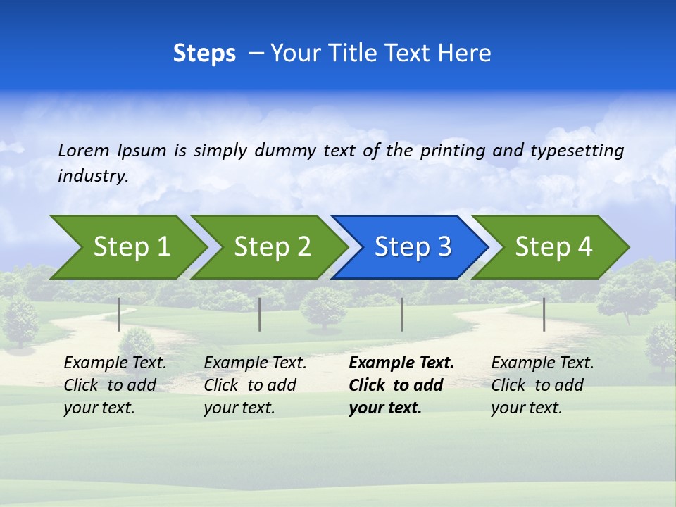 Beautiful Clear Landscape PowerPoint Template