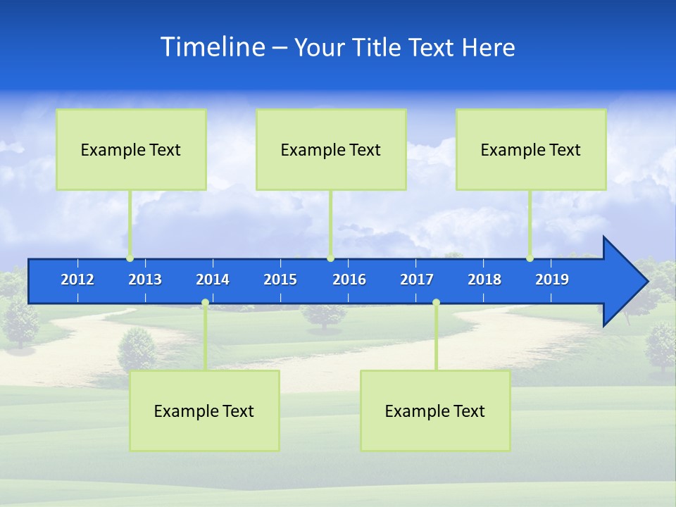Beautiful Clear Landscape PowerPoint Template