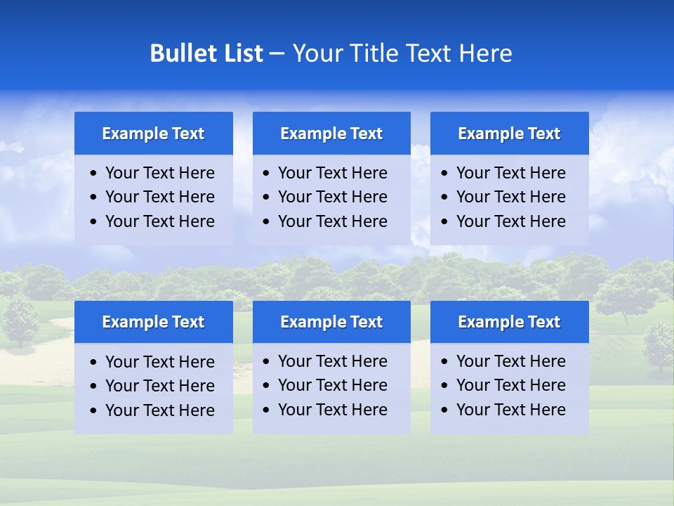 Beautiful Clear Landscape PowerPoint Template