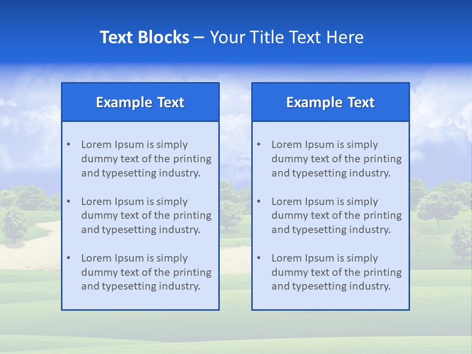 Beautiful Clear Landscape PowerPoint Template