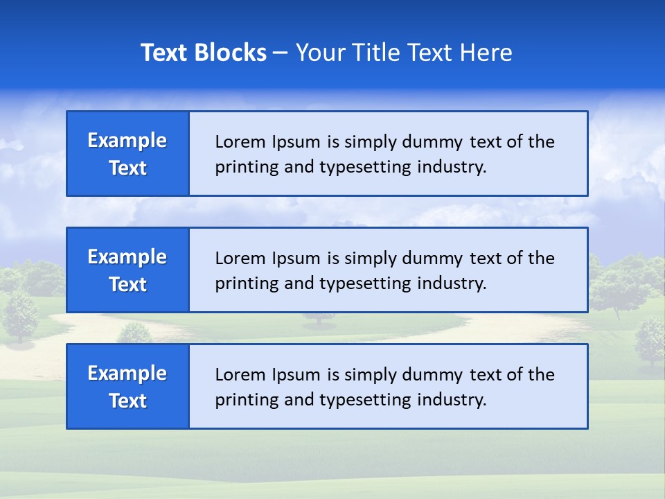 Beautiful Clear Landscape PowerPoint Template