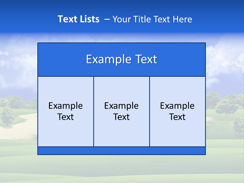 Beautiful Clear Landscape PowerPoint Template
