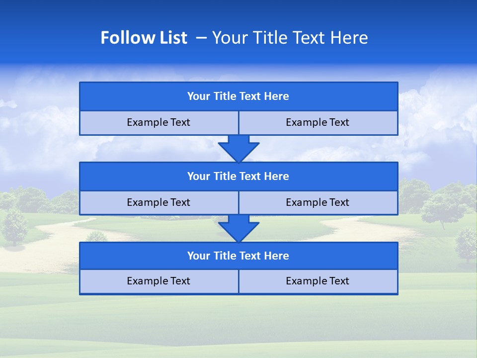 Beautiful Clear Landscape PowerPoint Template