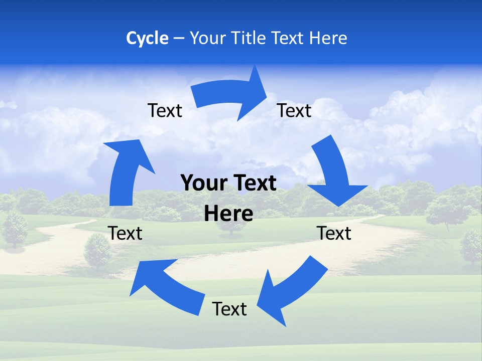 Beautiful Clear Landscape PowerPoint Template