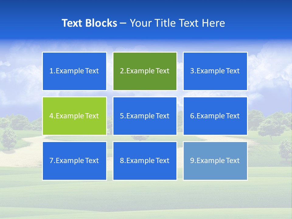 Beautiful Clear Landscape PowerPoint Template